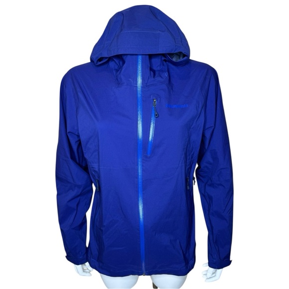 Patagonia Rainshadow Hooded Jacket M Waterproof H2No Shell Blue - Picture 1 of 13